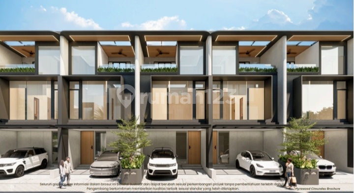 Di Cirendeu Rumah Moderen 3 Lantai 4 Kamar Tidur Dekat Stasiun MRT Lebak Bulus di Ciputat Timur Tangerang Selatan