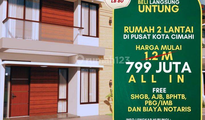 Dijual Rumah 2 Lantai cluster Kamarung Regensi Kota Cimahi  1