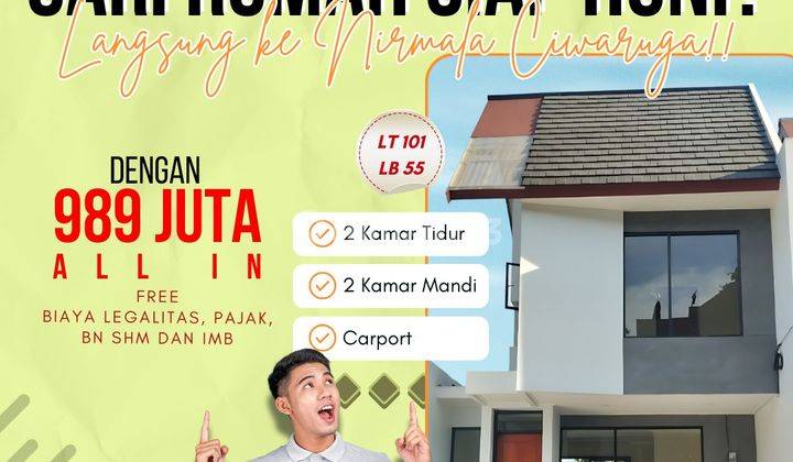 Dijual Rumah 2 Lantai Siap Huni Di Ciwaruga Dkt Sariwangi Cimahi 1