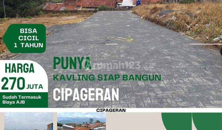 Dijual Tanah di Cipageran dkt kolonel masturi kota Cimahi  1