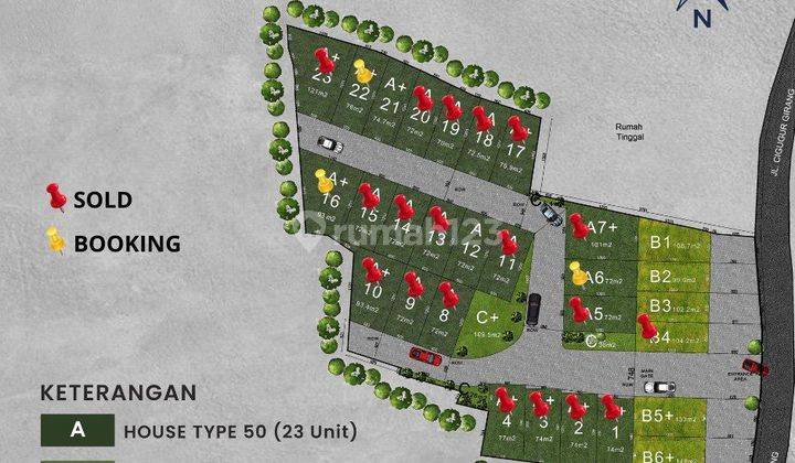 Dijual rumah villa 2 lantai di Jalan ciwaruga sayap Gegerkalong 2