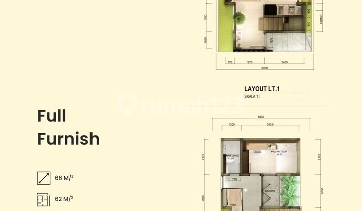 Dijual Rumah 2 Lantai 3 Kamar Full Furniture Di Padalarang SHM 2