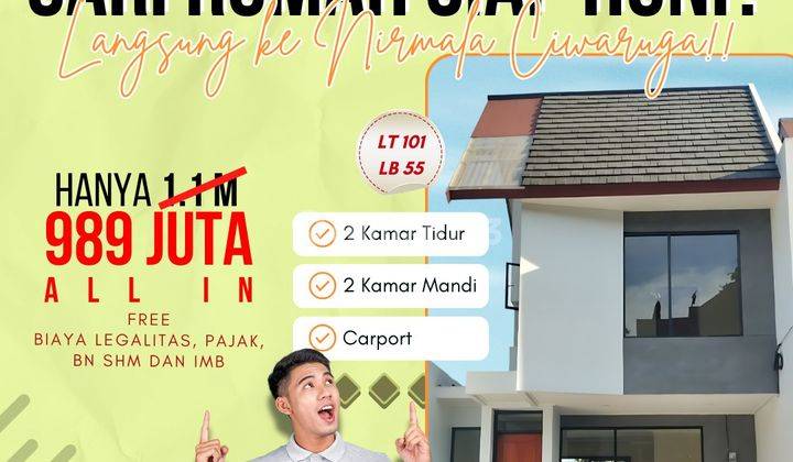 Dijual Rumah Baru Siap Huni Shm Di Ciwaruga Dkt Sariwangi Cimahi 1