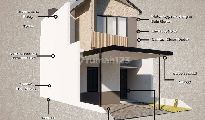 Dijual Rumah 2 Lantai SHM Cluster Di Cilame Ngamprah  2