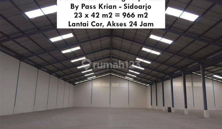 Gudang Siap Pakai By Pass Krian Sidoarjo, Bebas Banjir 1