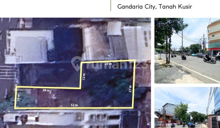 Rumah Hitung Tanah Harga Dibawah Njop Di Jalan Raya Utama Dekat Gancit Pondok Indah Tanah Kusir