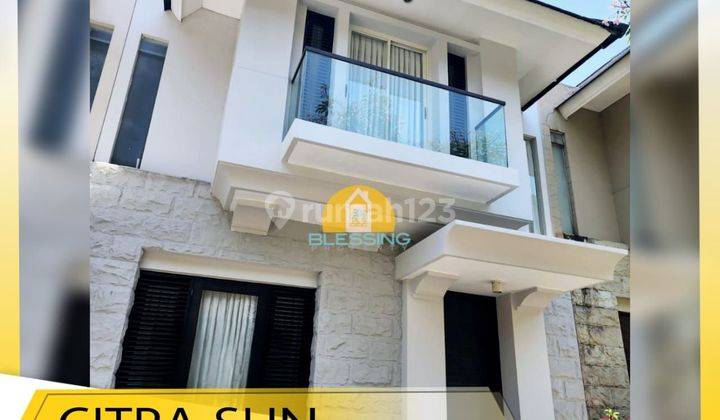 Disewakan Rumah Cluster 2 Lantai Full Furnished Citrasun Garden 1