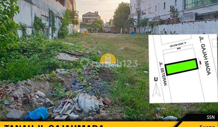 Dijual Tanah strategis di Jalan Gajahmada pusat bisnis 1