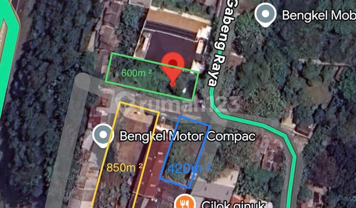 Tanah Luas Cocok untuk Tempat Tinggal di Jl Gabeng Raya Jangli 2