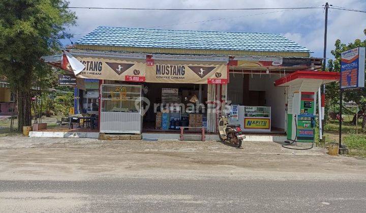 Rumah 2 Lantai Beserta Kios Pinggir Jalan Yos Sudarso No.40 Kelurahan Mantung Kec Belinyu  1