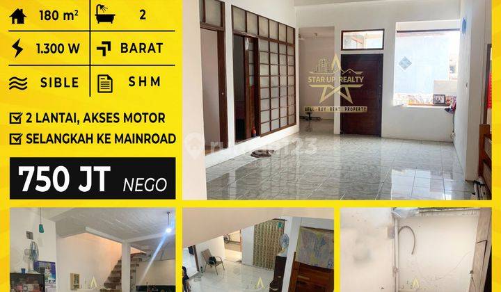 750 Jt Dijual Rumah di Sayap Kopo Sayati Bangunan 2 Lantai Hanya Selangkah Ke Mainroad Akses Motor 1