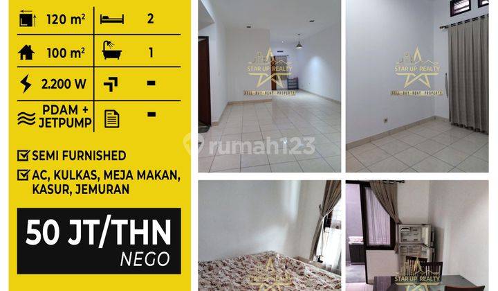 50jt Nego Disewakan Rumah Siap Huni Terawat di Kompleks Mekar Wangi Dekat Tol Moh Toha 1
