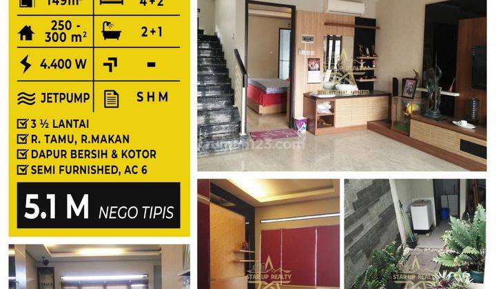 5,1 M Nego Jual Cepat Rumah Mewah Dan Elit Sudirman Town House 3,5 Lantai Posisi Tengah Kota Bandung Nego Sampai Jadi 1