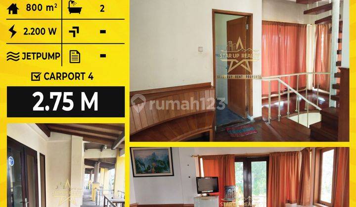 2,75 M Rumah Villa Istana Bunga Lt 500 M2 Lb 800 M2  1