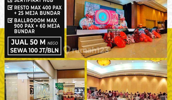 100 jt per bulan Disewakan Resto Pasirkaliki 1285 m2 atau dijual 50 M nego 1