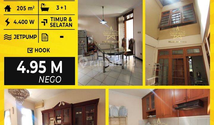 4,95 M Dijual Cepat Rumah Hook Sukadamai Sayap Pasteur Sukajadi Lt 330 Lb 205 1