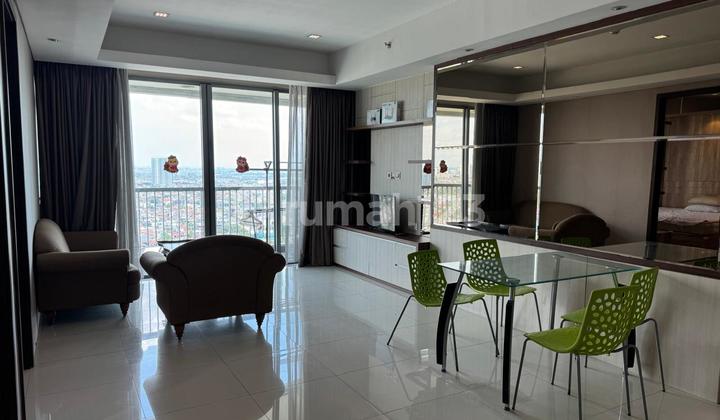 For rent: Saint Moritz Tower Royal 2 BR apartment, 82 sqm, Kembangan, West Jakarta.