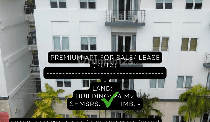 Apartement 1 BR Furnished Kuta Area 15