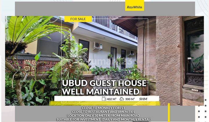 Guest House in Ubud Guest House For Sale and Rent  1