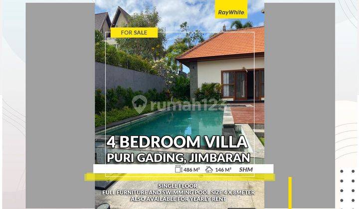 Villa in Puri Gading Jimbaran For Sale & For Rent 1