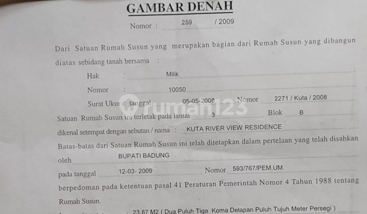 Premium 1 Bedroom Studio Apartment Berlokasi di Kuta, Bali 14