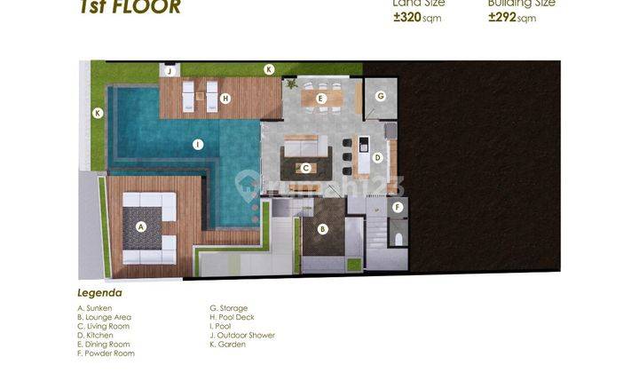 New Build Modern Ocean View Villa di Jimbaran, Bali 2