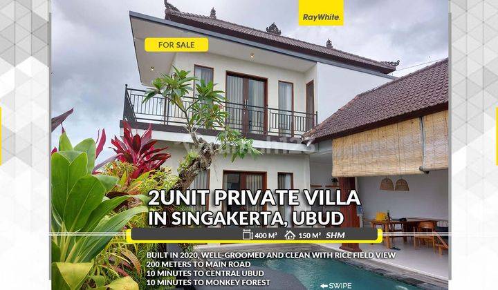 2 Unit Private Villa For Sale In Singakerta, Ubud, Bali 1