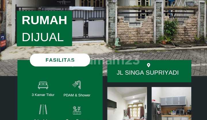 Move-In Ready House, Flood-Free, on Jalan Singa Kalicari, 50 Meters from Supriyadi, Quiet Neighborhood 1