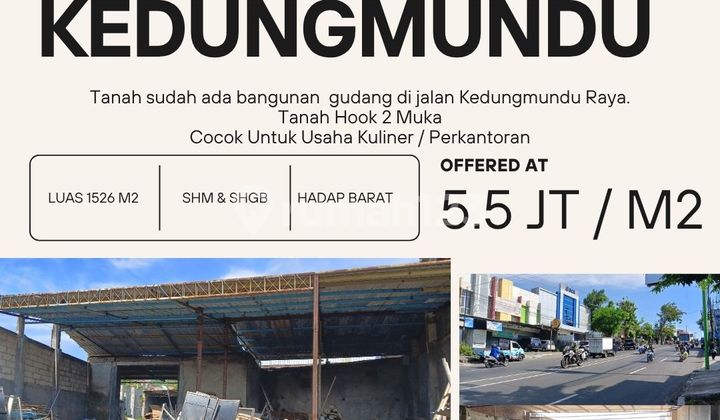 Tanah Ngantong Hook Kedungmundu Raya Cocok Untuk Usaha Apapun 1