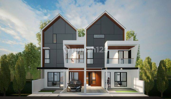 Rumah 2,5 Lantai Model Rooftop Jalan Duren1 Akses Tol Desari  2