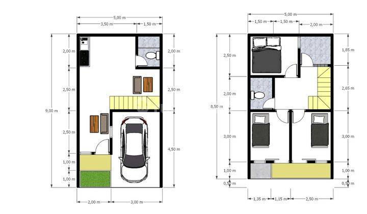 Rumah Mewah 2 Lantai di Jl H Icang Kelapa Dua Depok  2