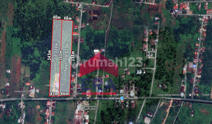 Tanah Jalan Purnama Dalam kawasan berkembang, Pontianak selatan Tanah Jalan Purnama Dalam kawasan berkembang, Pontianak selatan