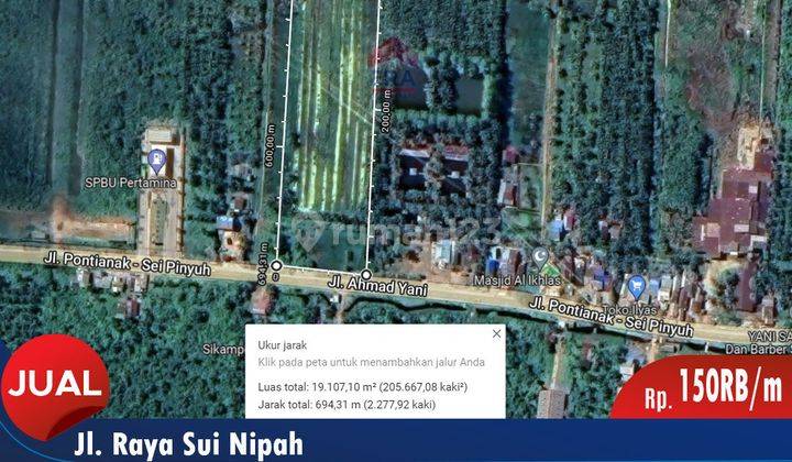 Tanah Tepi Jalan Besar Raya Sungai Nipah, Mempawah 2