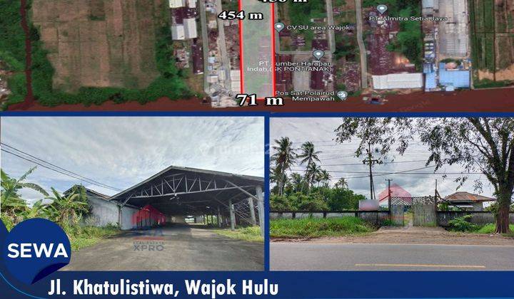 Tanah Dan Gudang Tepi Jalan Wajok Hulu, Pontianak 1