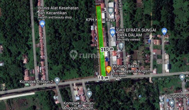 Tanah Tepi Jalan Siap Bangun Jalan Sei Raya Dalam, Kubu Raya 1