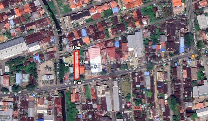 Tanah Tepi Jalan Lokasi Ramai Jalan Adisucipto, Pontianak 1