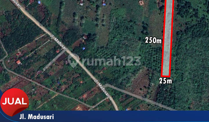 Tanah Tepi Jalan Madusari, Kubu Raya