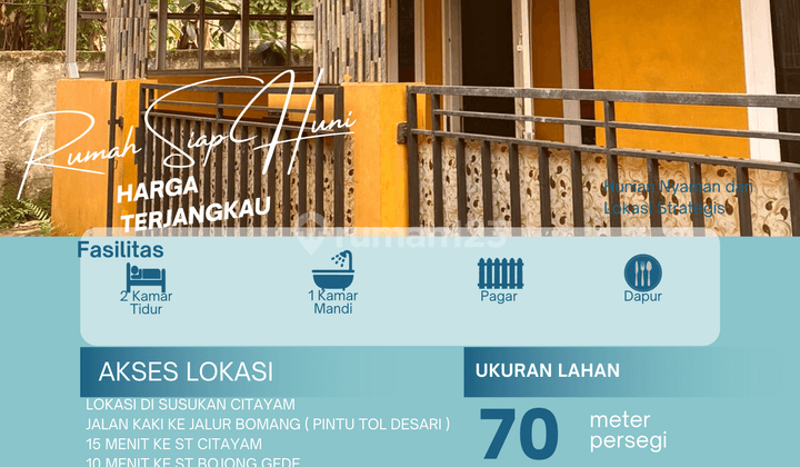 Rumah Semi Minimalis Murah Dengan Akses Yang Mudah di Citayam 1
