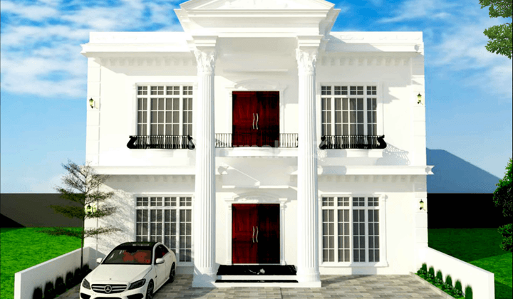Rumah Classic Modern On Progress Dengan Rooftop View Gunung Pancar 1