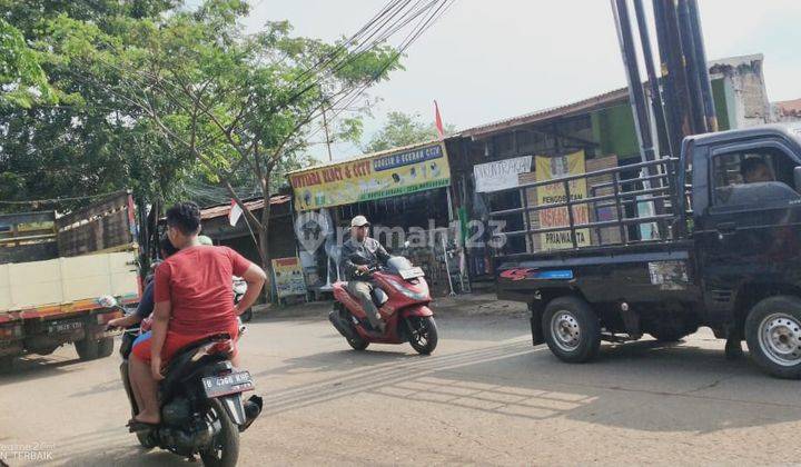 Tanah bonus 4 kios di sepanjang jalan setu-bantar gebang . 2
