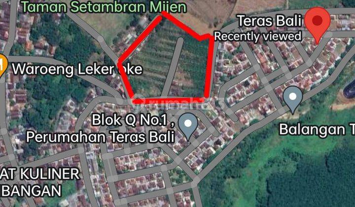 Dijual Tanah di Jl Amarta Mijen BSB samping Teras Bali 1