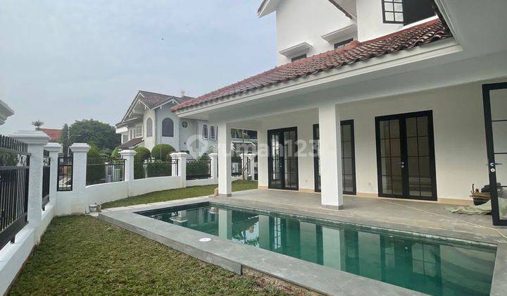 Rumah Vila Delima Lebak Bulus Brand New Renovated French Mediterranean Style 1