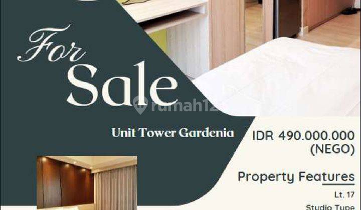 Dijual Apartemen Casa De Parco Type Studio 1