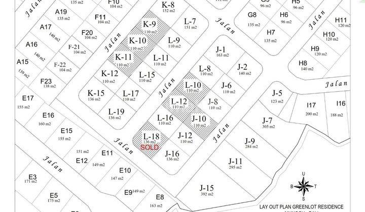 Dijual 6 Plot Tanah Kavling di Kawasan Cluster Elite Munggu 9