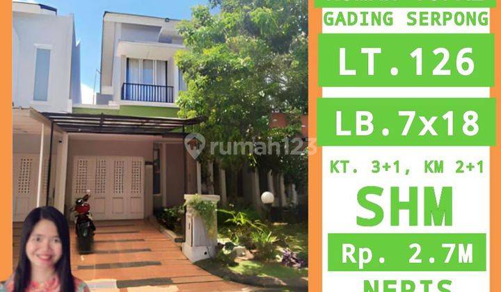 Dijual Rumah Topaz Gading Serpong 1