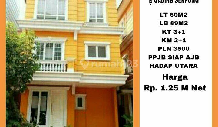 Dijual Rumah 2 Lantai Omaha gading Serpong 1