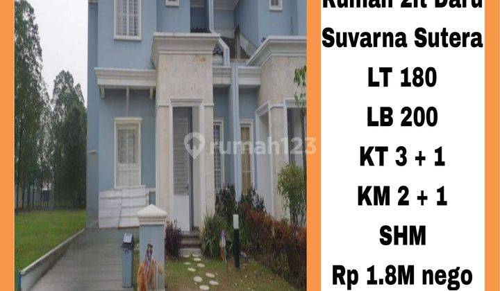 Dijual Cepat Rumah 2lantai Daru Suvarna Sutera Tangerang  2