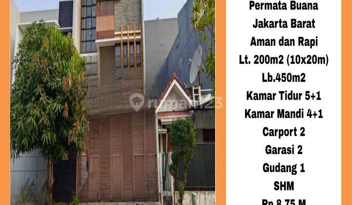 Dijual Cepat Rumah 3lantai Siap Huni Permata Buana Jakarta Barat Joy Juragan 08161489577 1