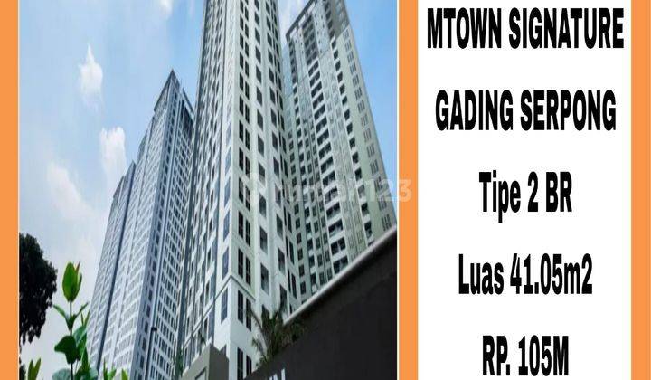 Dijual Cepat Apartemen Mtown Signature 2br Gading Serpong Joy Juragan 08161489577 1