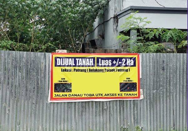 Dijual Tanah Super Lokasi Aman Strategis di Jalan Danau Toba Patrang Jember 2